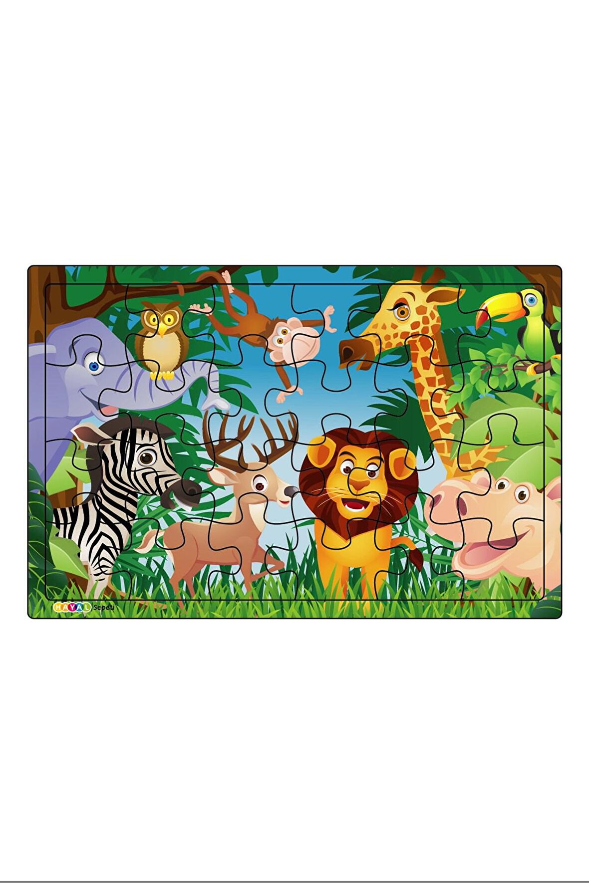 Aslan Yaşam 24 Parça Çocuk Puzzle